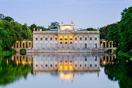 Lazienki Park Palacio flotante